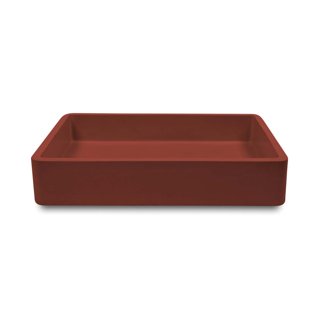 Nood Co Vesl Rectangle Wall Hung Basin Clay Bathroom Basin Nood Co Default Title