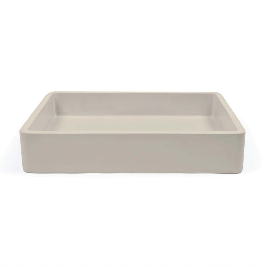 Nood Co Vesl Rectangle Wall Hung Basin Mushroom Bathroom Basin Nood Co Default Title