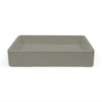 Nood Co Vesl Rectangle Wall Hung Basin Olive