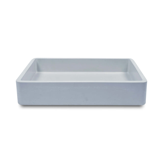 Nood Co Vesl Rectangle Wall Hung Basin Powder Blue Bathroom Basin Nood Co Default Title