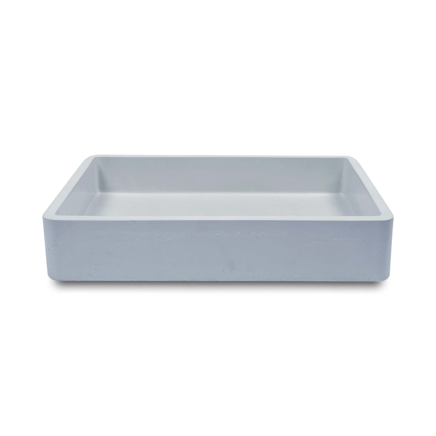 Nood Co Vesl Rectangle Wall Hung Basin Powder Blue Bathroom Basin Nood Co Default Title