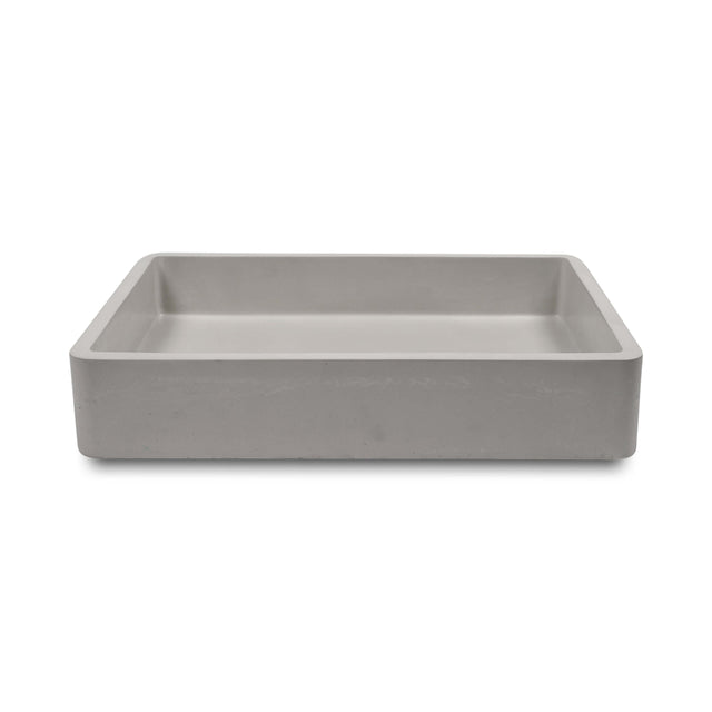 Nood Co Vesl Rectangle Wall Hung Basin Sky Grey Bathroom Basin Nood Co Default Title