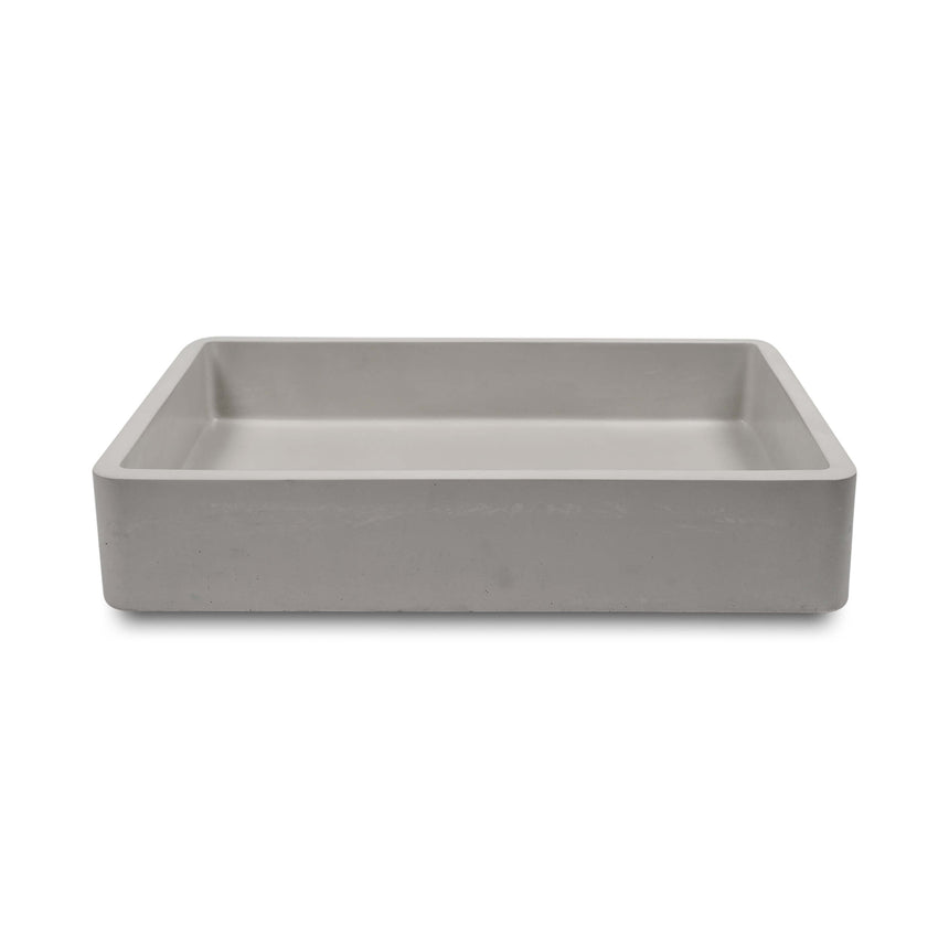 Nood Co Vesl Rectangle Wall Hung Basin Sky Grey Bathroom Basin Nood Co Default Title