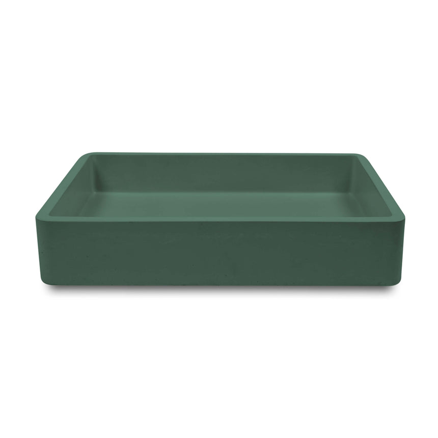 Nood Co Vesl Rectangle Wall Hung Basin Teal Bathroom Basin Nood Co Default Title