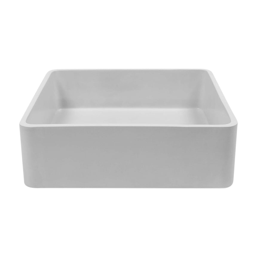 Nood Co Vesl Square Surface Mount Basin Cloud Bathroom Basin Nood Co Default Title
