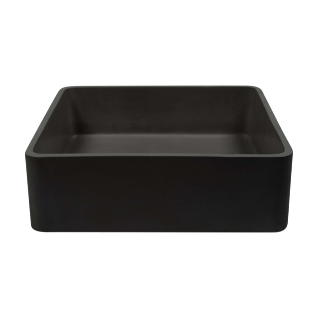 Nood Co Vesl Square Surface Mount Basin Charcoal Bathroom Basin Nood Co Default Title