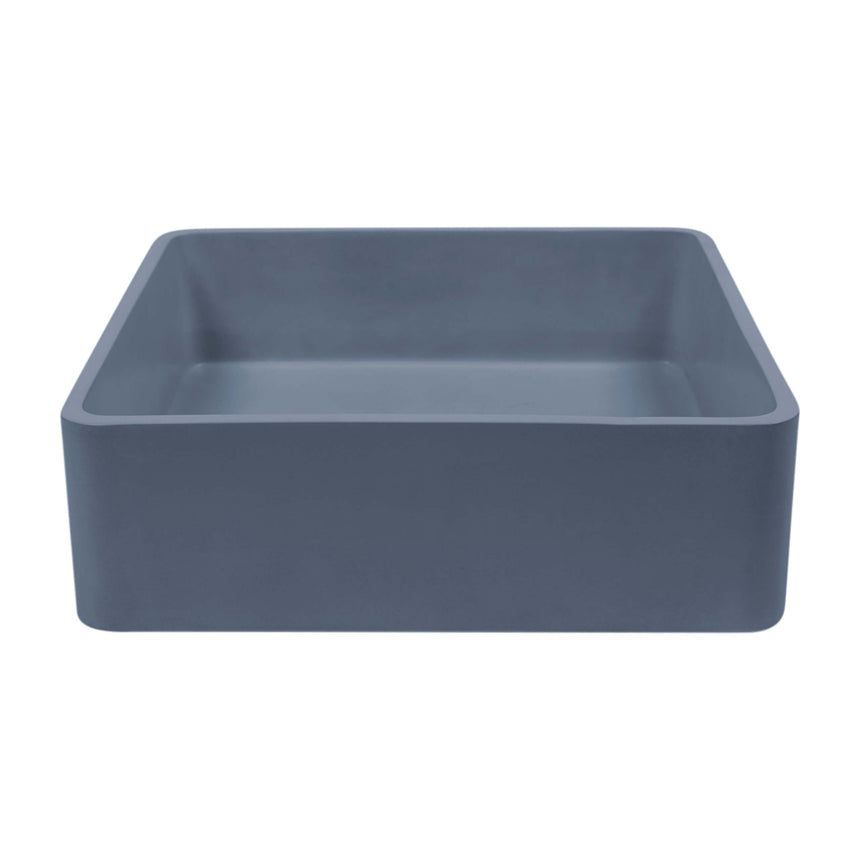 Nood Co Vesl Square Surface Mount Basin Copan Blue Bathroom Basin Nood Co Default Title