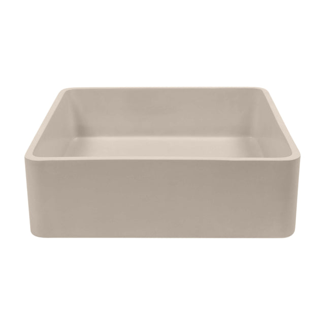 Nood Co Vesl Square Surface Mount Basin Mushroom Bathroom Basin Nood Co Default Title