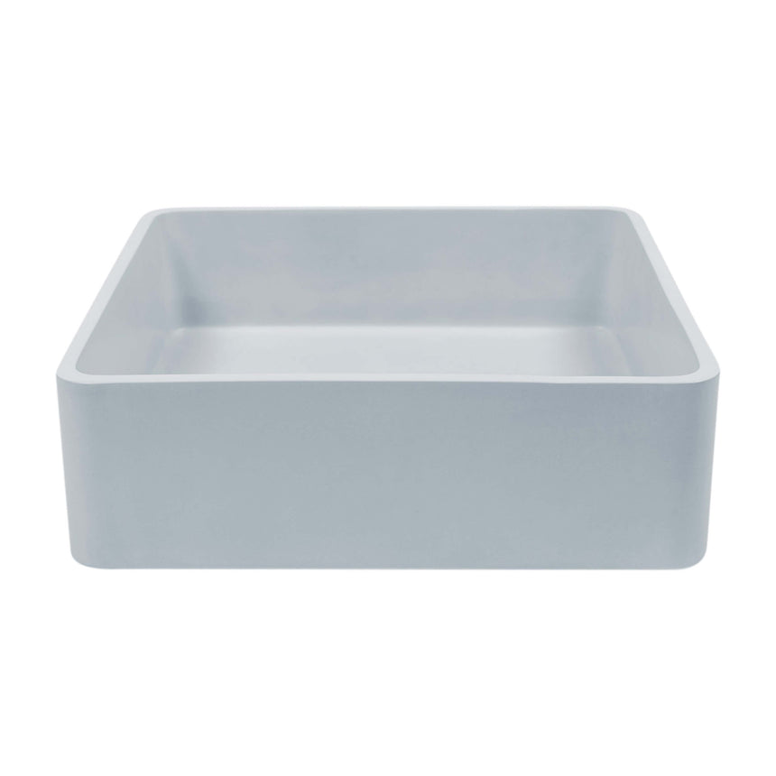 Nood Co Vesl Square Surface Mount Basin Powder Blue Bathroom Basin Nood Co Default Title