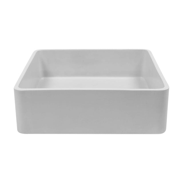 Nood Co Vesl Square Wall Hung Basin Cloud Bathroom Basin Nood Co Default Title