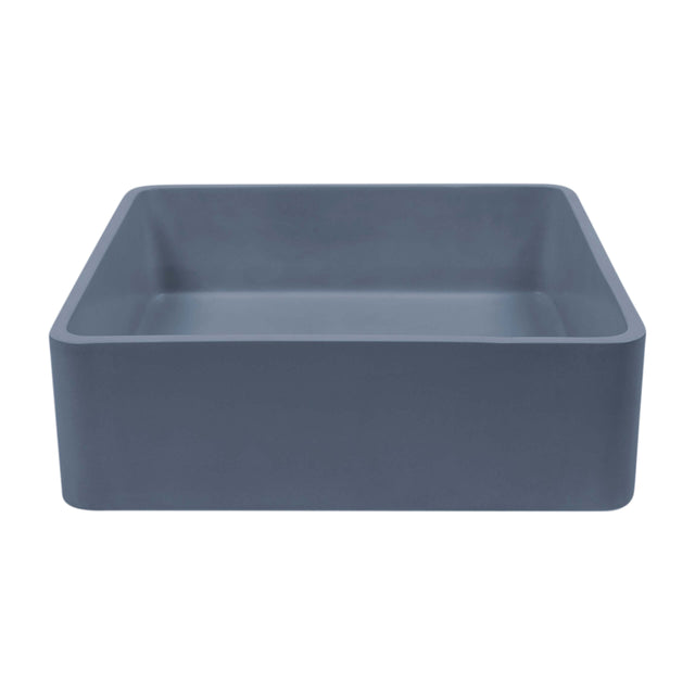 Nood Co Vesl Square Wall Hung Basin Copan Blue Bathroom Basin Nood Co Default Title