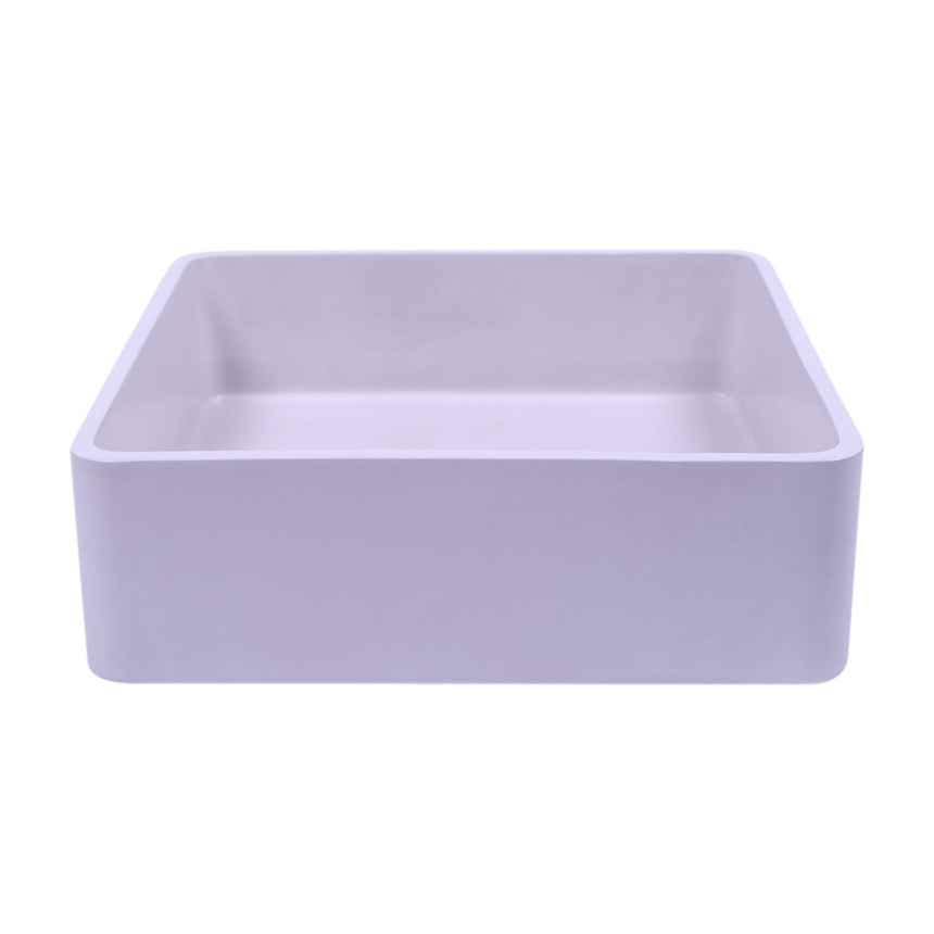 Nood Co Vesl Square Wall Hung Basin Lilac Bathroom Basin Nood Co Default Title