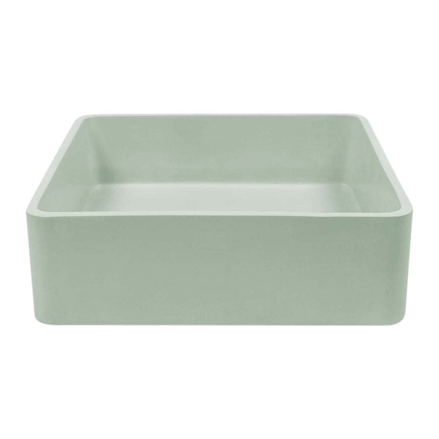 Nood Co Vesl Square Wall Hung Basin Mint Bathroom Basin Nood Co Default Title