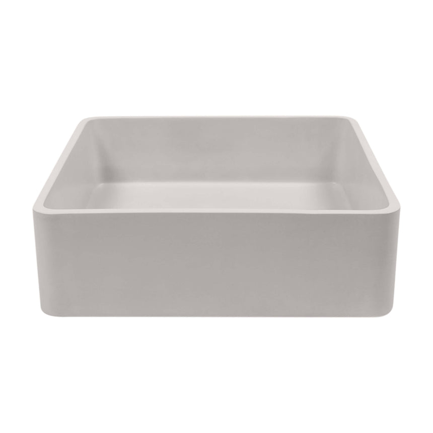 Nood Co Vesl Square Wall Hung Basin Morning Mist Bathroom Basin Nood Co Default Title