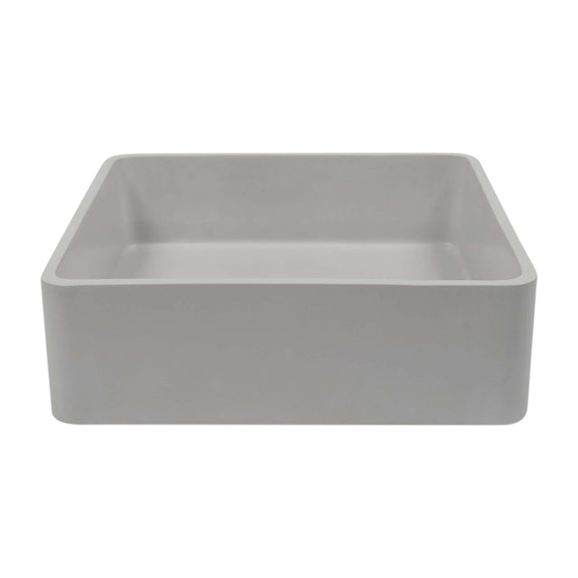 Nood Co Vesl Square Wall Hung Basin Sky Grey Bathroom Basin Nood Co Default Title