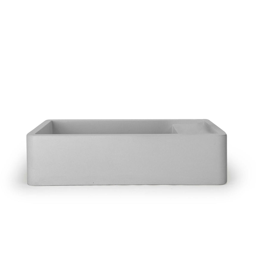 Nood Co Shelf 02 surface mount basin by Tilemall in cloud, 540x300mm, rectangular with rounded corners