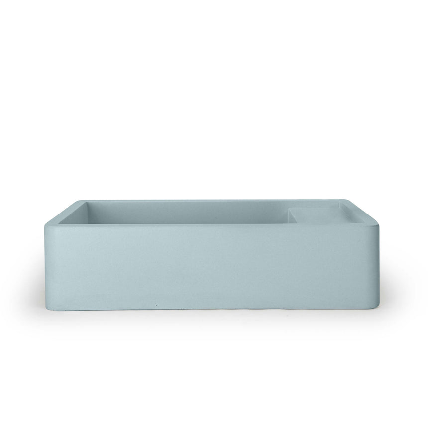 Nood Co Shelf 02 Surface Mount Basin No Overflow Powder Blue Bathroom Basin Nood Co 0 Tap Hole