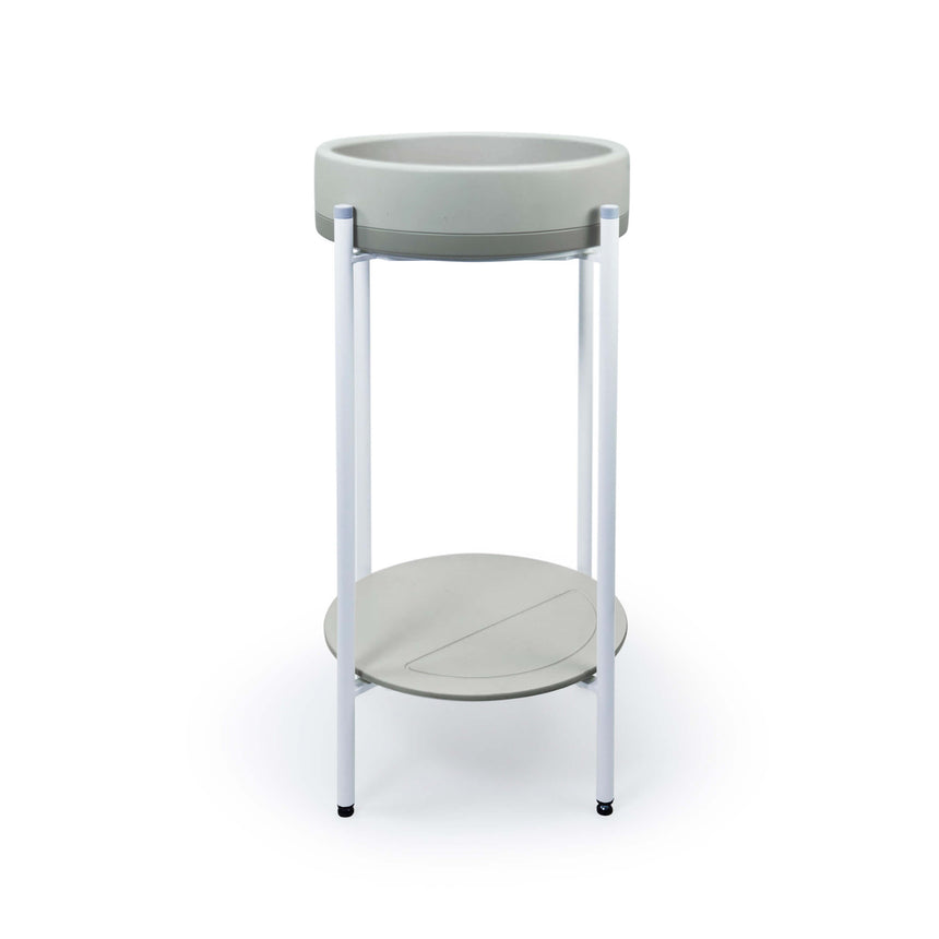 Nood Co Bowl Two Tone Stand Basin Sky Grey Bathroom Basin Nood Co White