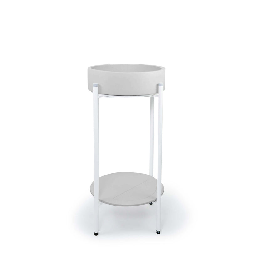 Nood Co Hoop Stand Basin Cloud Bathroom Basin Nood Co White