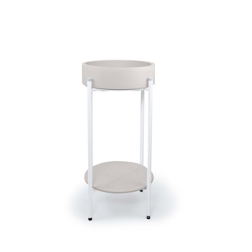Nood Co Hoop Stand Basin Morning Mist Bathroom Basin Nood Co White