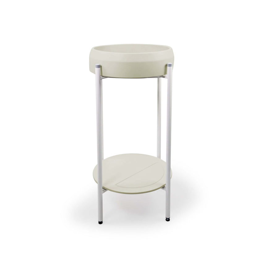 Nood Co Prism Circle Stand Basin Sand Bathroom Basin Nood Co White