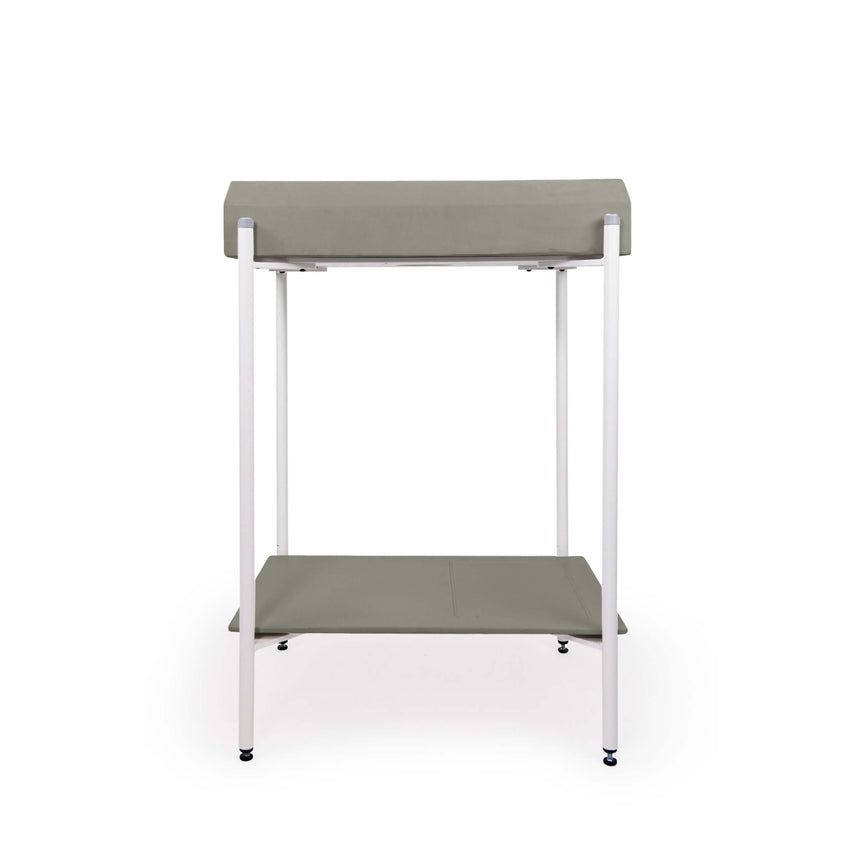 Nood Co Prism Rectangle Basin Prism rectangular stand basin by Tilemall in olive, 600x400mm, concrete with white frame