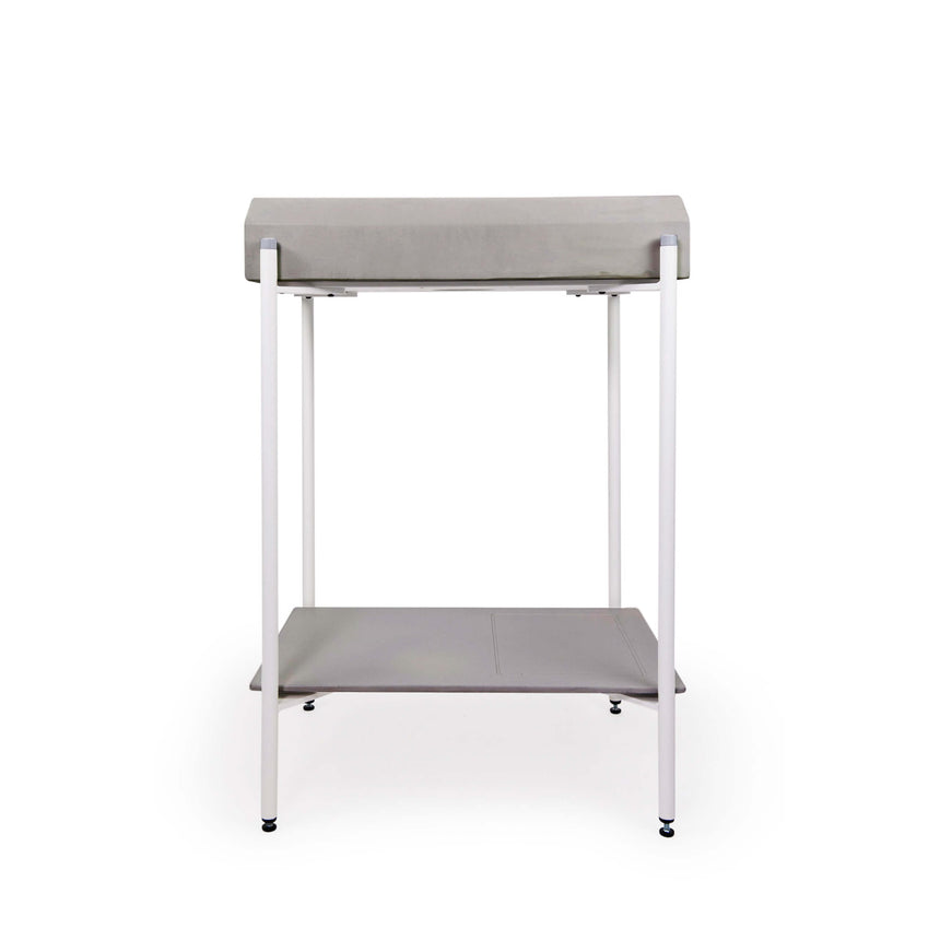 Nood Co Prism Rectangle Stand Basin Sky Grey Bathroom Basin Nood Co White