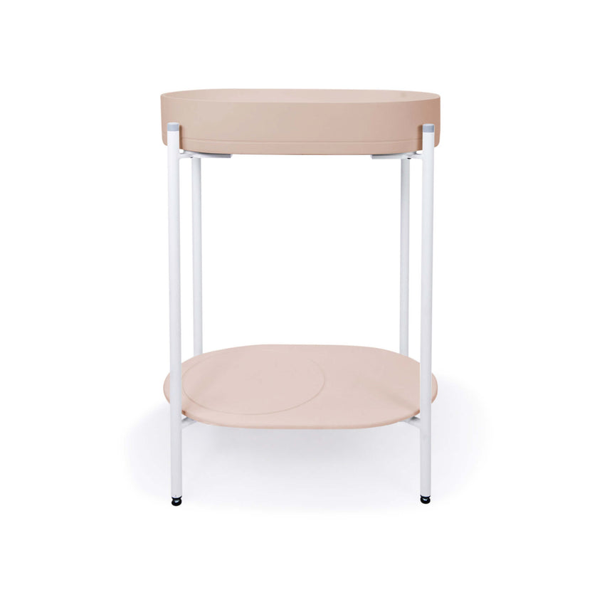 Nood Co Pill Stand Basin Pastel Peach Bathroom Basin Nood Co White