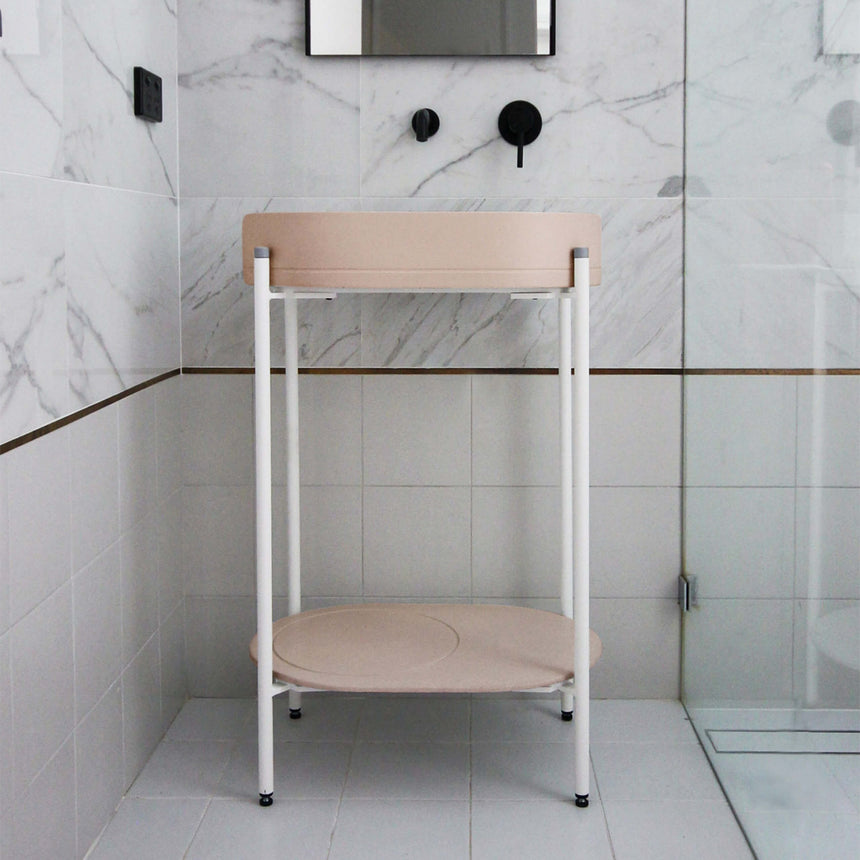 Nood Co Pill Stand Basin Pastel Peach Bathroom Basin Nood Co