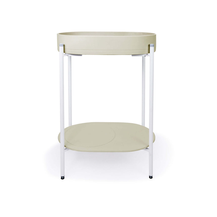 Nood Co Pill Stand Basin Sand Bathroom Basin Nood Co White