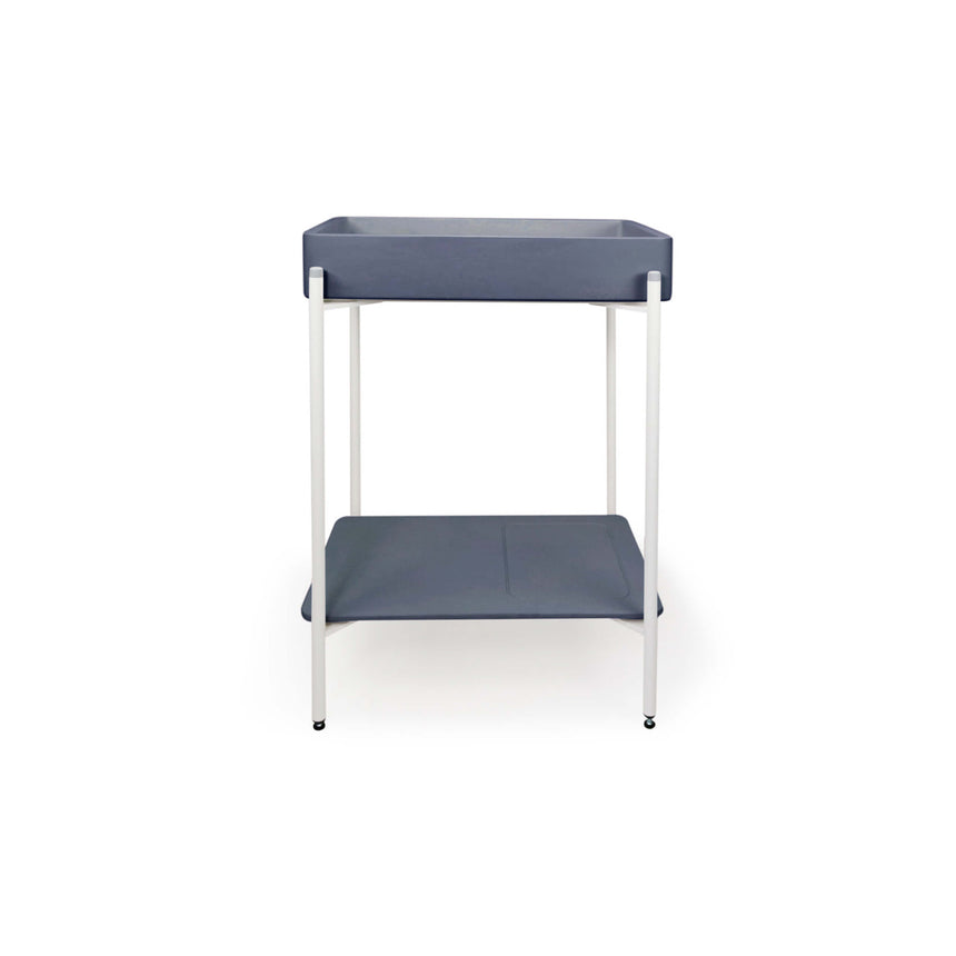 Nood Co Vesl Rectangle Stand Basin Copan Blue Bathroom Basin Nood Co White