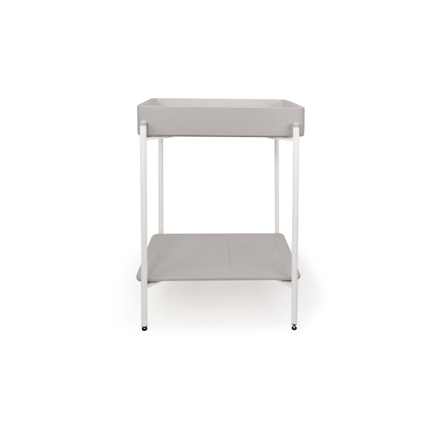 Nood Co Vesl Rectangle Stand Basin Morning Mist Bathroom Basin Nood Co Black