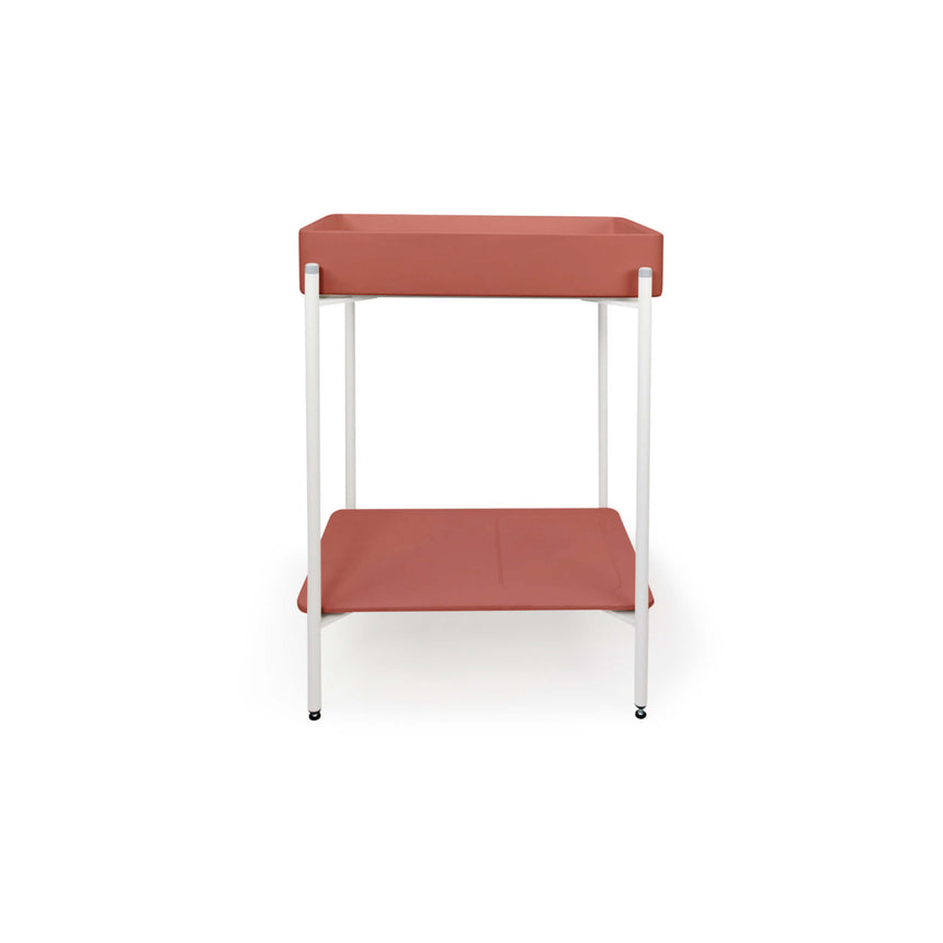 Nood Co Vesl Rectangle Stand Basin Musk Bathroom Basin Nood Co White