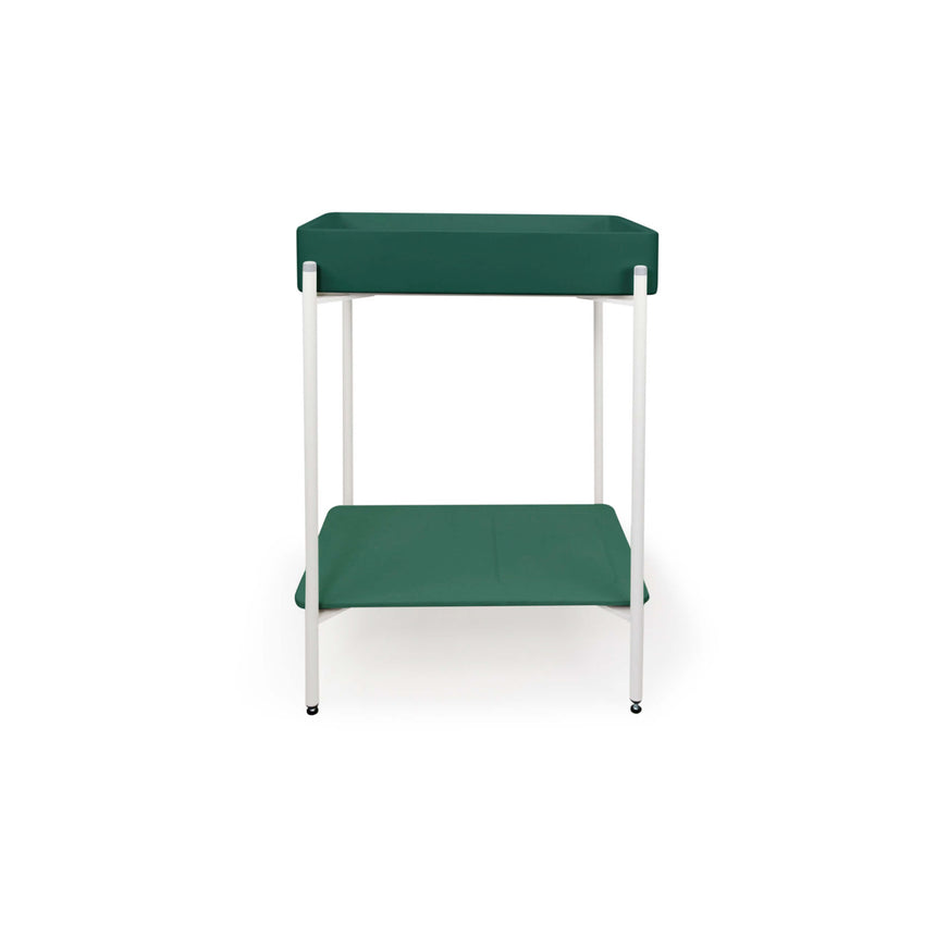 Nood Co Vesl Rectangle Stand Basin Teal Bathroom Basin Nood Co Black