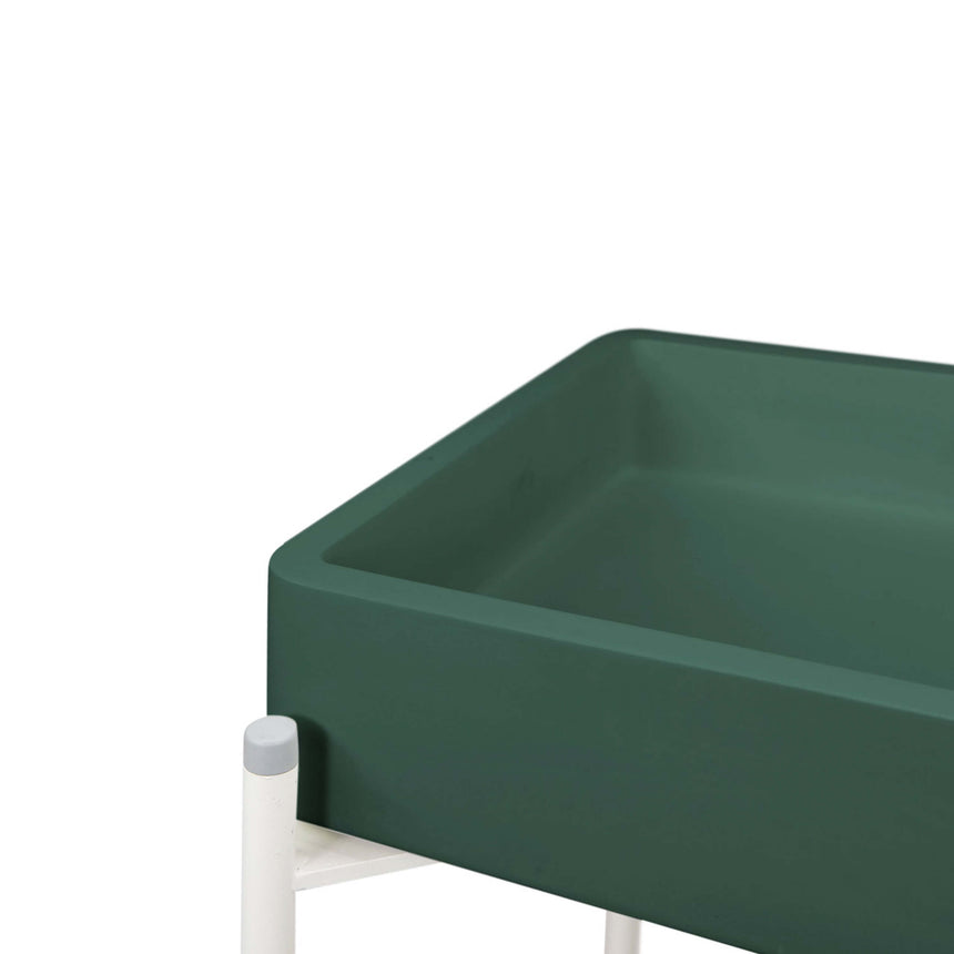 Nood Co Vesl Rectangle Stand Basin Teal Bathroom Basin Nood Co