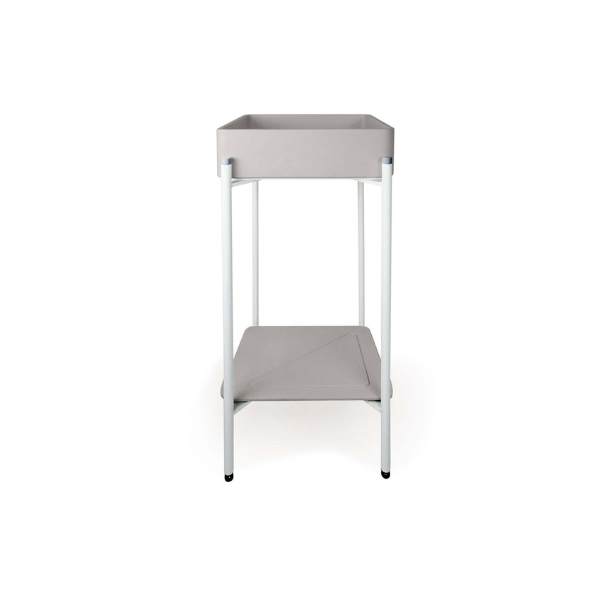 Nood Co Vesl Square Stand Basin Morning Mist Bathroom Basin Nood Co Black