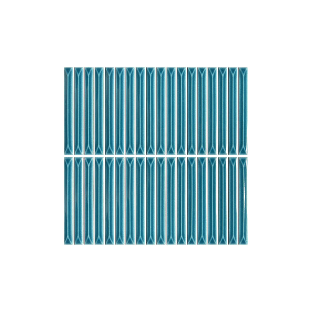 Ukibori 15x145 Gloss Sea Porcelain Mosaic Tilemall Default Title
