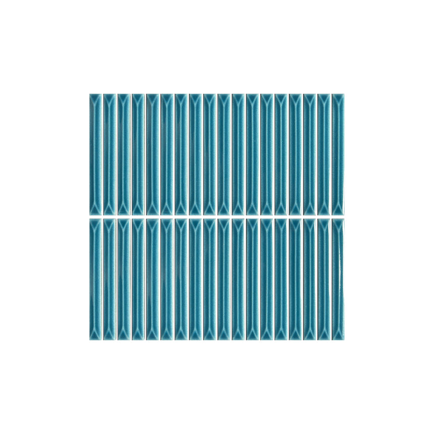 Ukibori 15x145 Gloss Sea Porcelain Mosaic Tilemall Default Title
