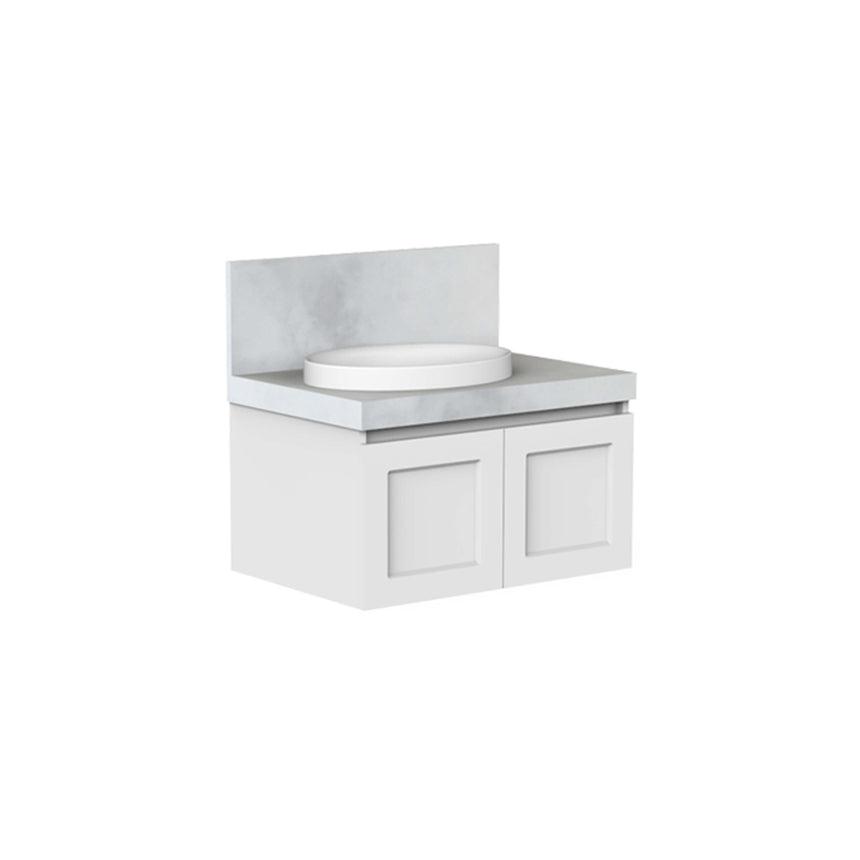 ADP London Wall Hung Vanity Cherry Pie Premium Solid Surface Vanity ADP 750mm Left