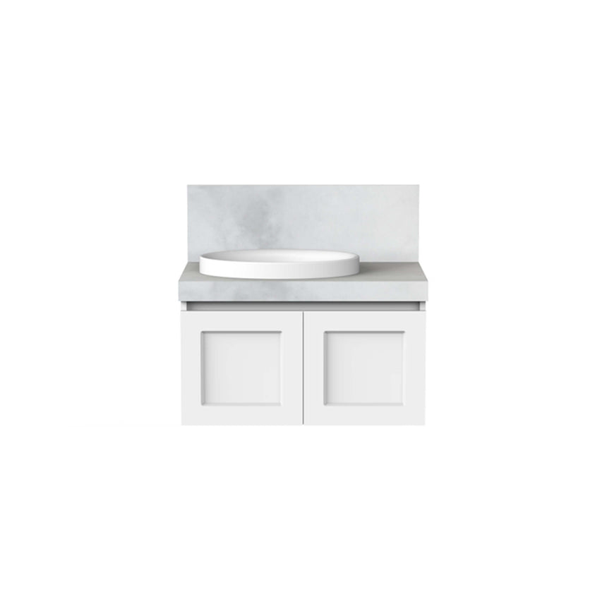 ADP London Wall Hung Vanity Cherry Pie Premium Solid Surface Vanity ADP