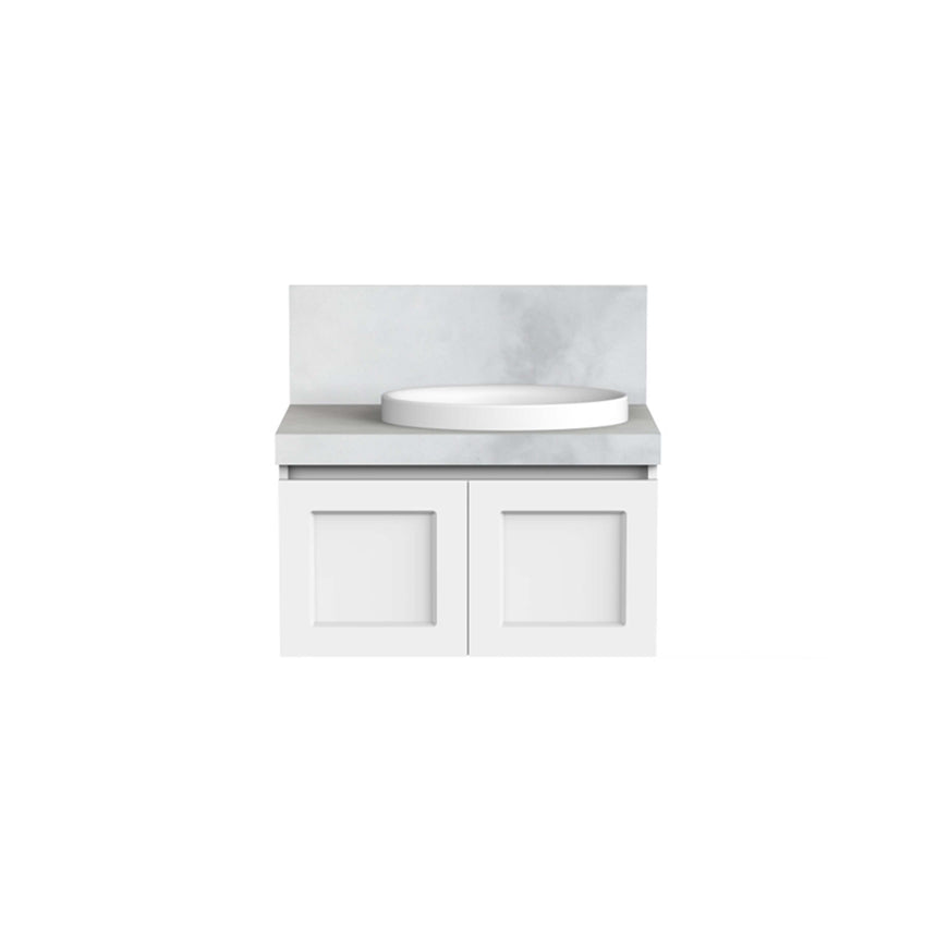 ADP London Wall Hung Vanity Cherry Pie Premium Solid Surface Vanity ADP