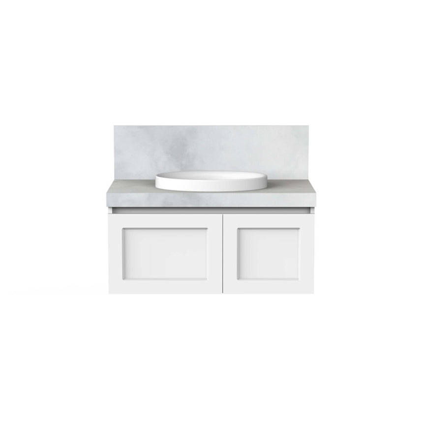 ADP London Wall Hung Vanity Cherry Pie Premium Solid Surface Vanity ADP