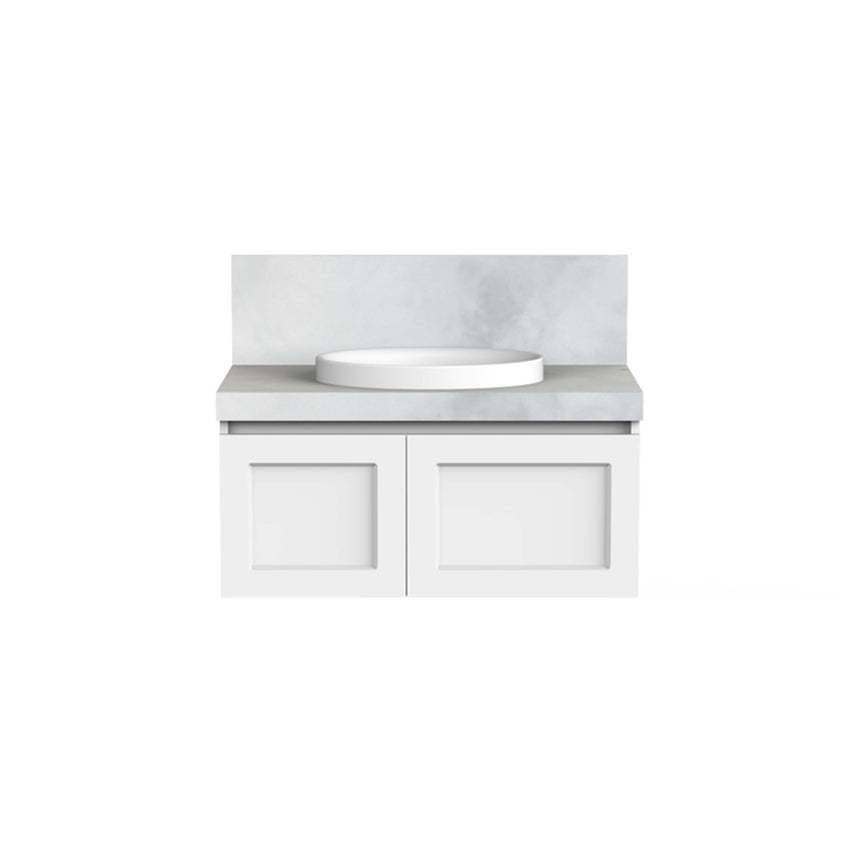 ADP London Wall Hung Vanity Cherry Pie Premium Solid Surface Vanity ADP