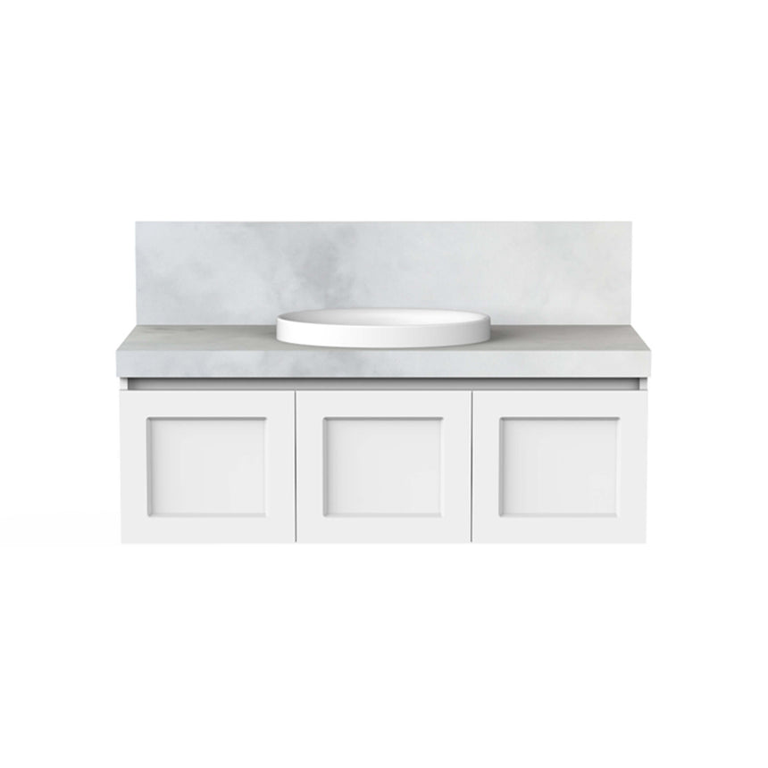 ADP London Wall Hung Vanity Cherry Pie Premium Solid Surface Vanity ADP