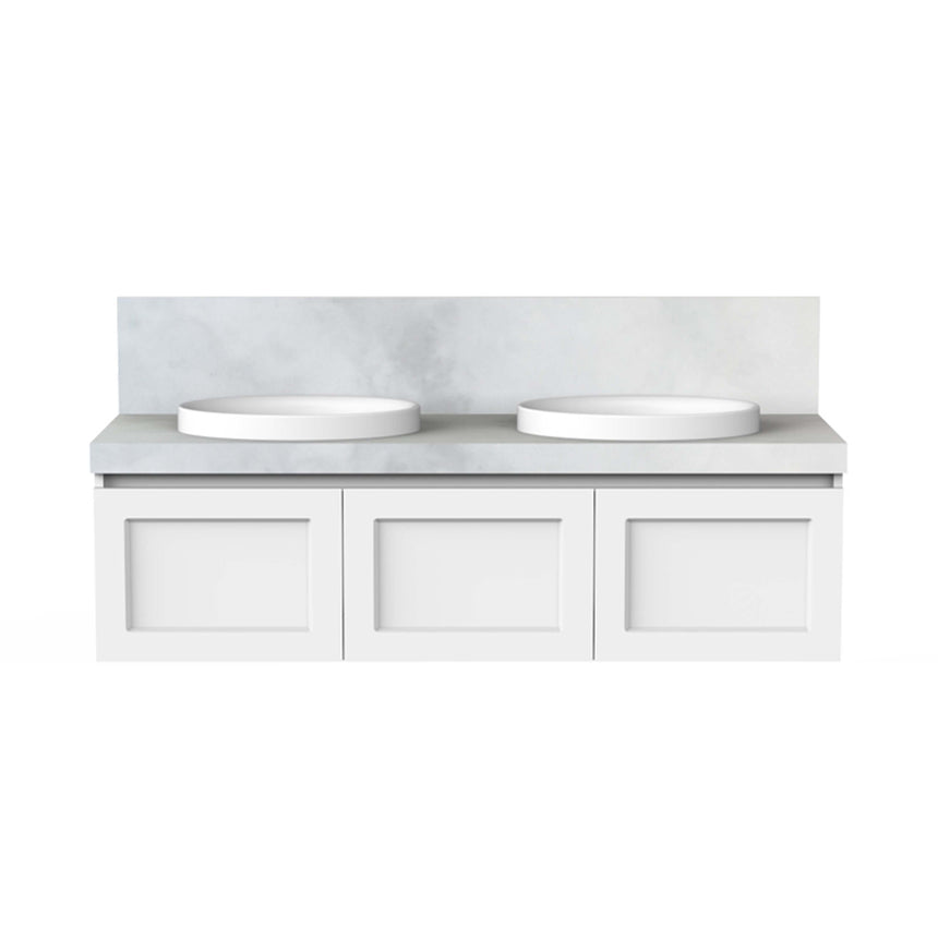 ADP London Wall Hung Vanity Cherry Pie Premium Solid Surface Vanity ADP