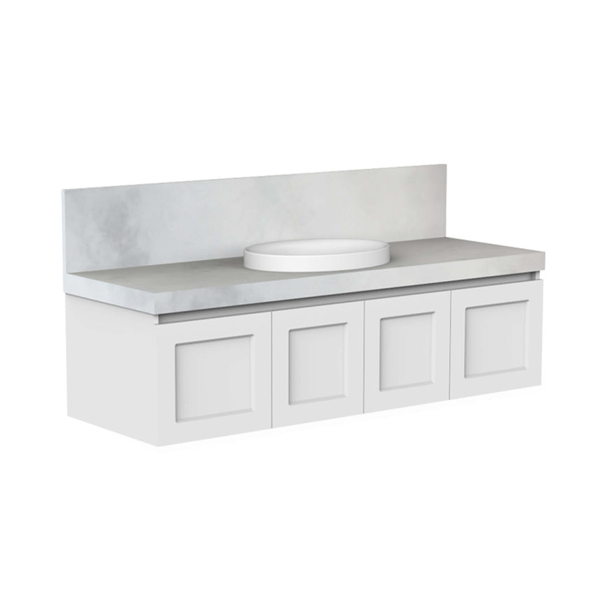 ADP London Wall Hung Vanity Cherry Pie Premium Solid Surface Vanity ADP 1500mm Center