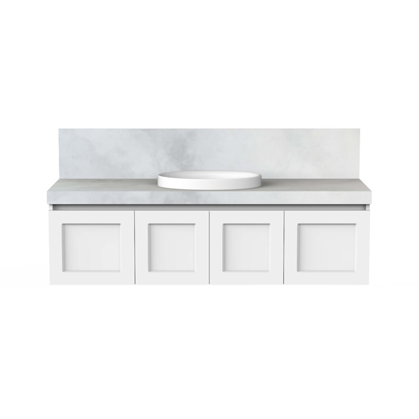 ADP London Wall Hung Vanity Cherry Pie Premium Solid Surface Vanity ADP