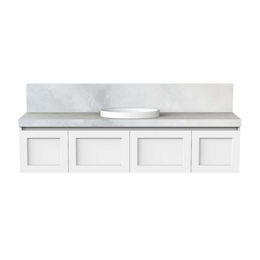 ADP London Wall Hung Vanity Cherry Pie Premium Solid Surface Vanity ADP