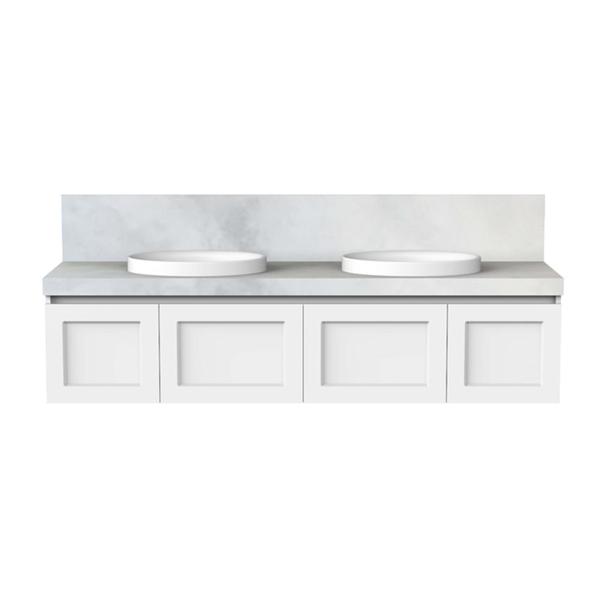 ADP London Wall Hung Vanity Cherry Pie Premium Solid Surface Vanity ADP