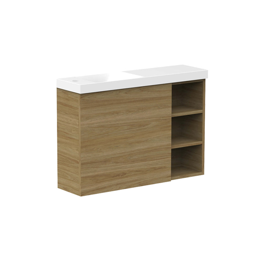 ADP Petite Shelf Wall Hung Vanity 800mm Vanity ADP Left